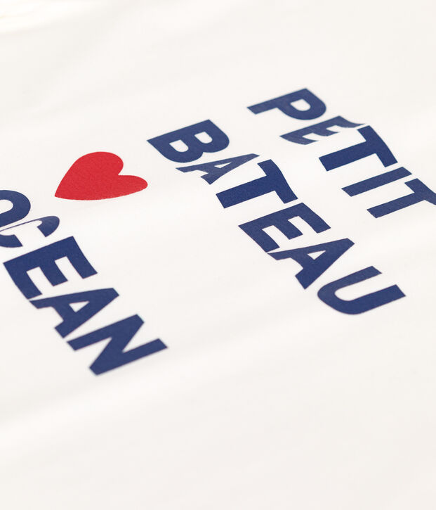 T-shirt Le Boxy in cotone donna bianco