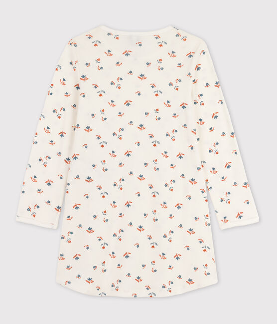 Camicia da notte di cotone, a fiori, per bimbe bianco MARSHMALLOW/bianco MULTICO