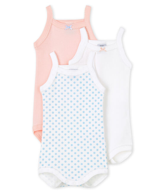 Confezione da 3 body con spalline bebè femmina variante 1
