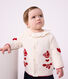 Cardigan in maglia di lana e cotone con motivi jacquard neonato