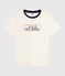 T-shirt a maniche corte e dal taglio dritto in cotone donna blu MILK/ SOIR