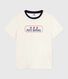 T-shirt a maniche corte e dal taglio dritto in cotone donna