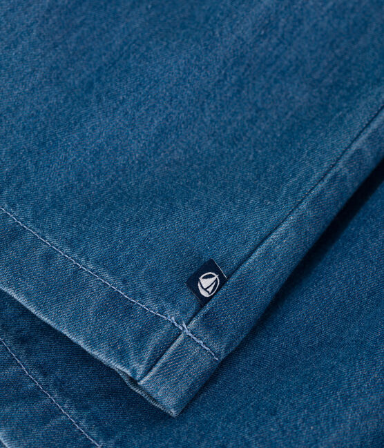 Abito senza maniche in denim leggero neonato blu DENIM CLAIR