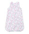 Sacco nanna bebè bambina reversibile bianco ECUME/bianco MULTICO