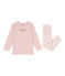 Pigiama bambino in cotone rosa SALINE/bianco MULTICO