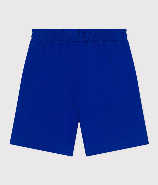 Shorts in cotone bambino blu