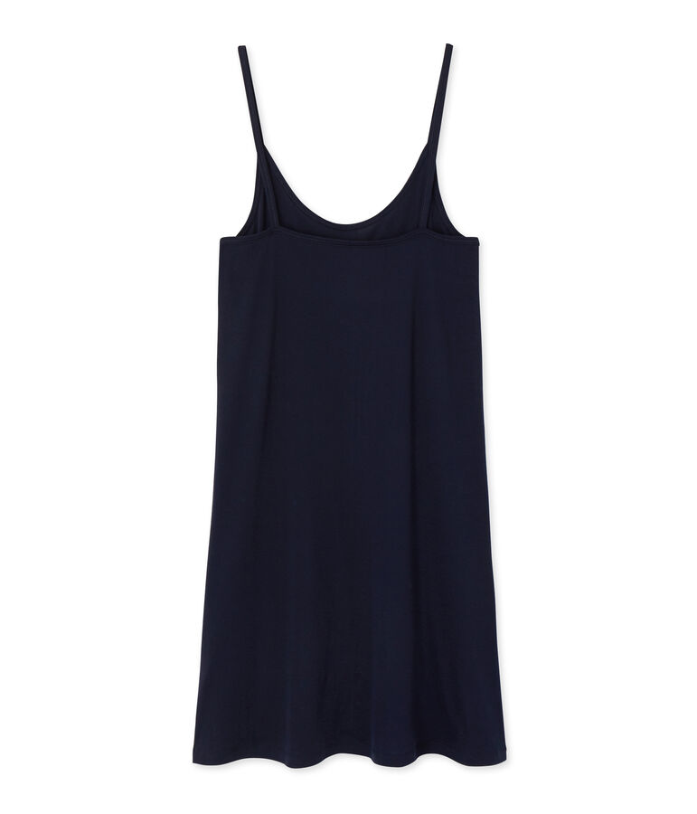 Chemise &agrave; bretelles femme en coton l&eacute;ger blu