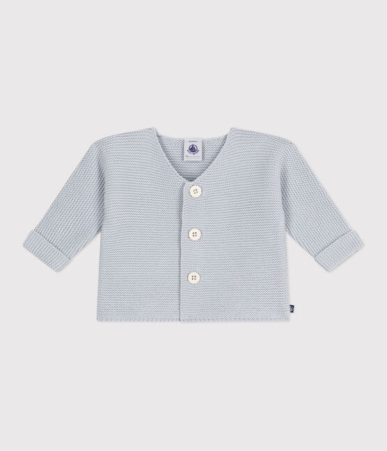 Cardigan in maglia di cotone a punto legaccio neonato CO2