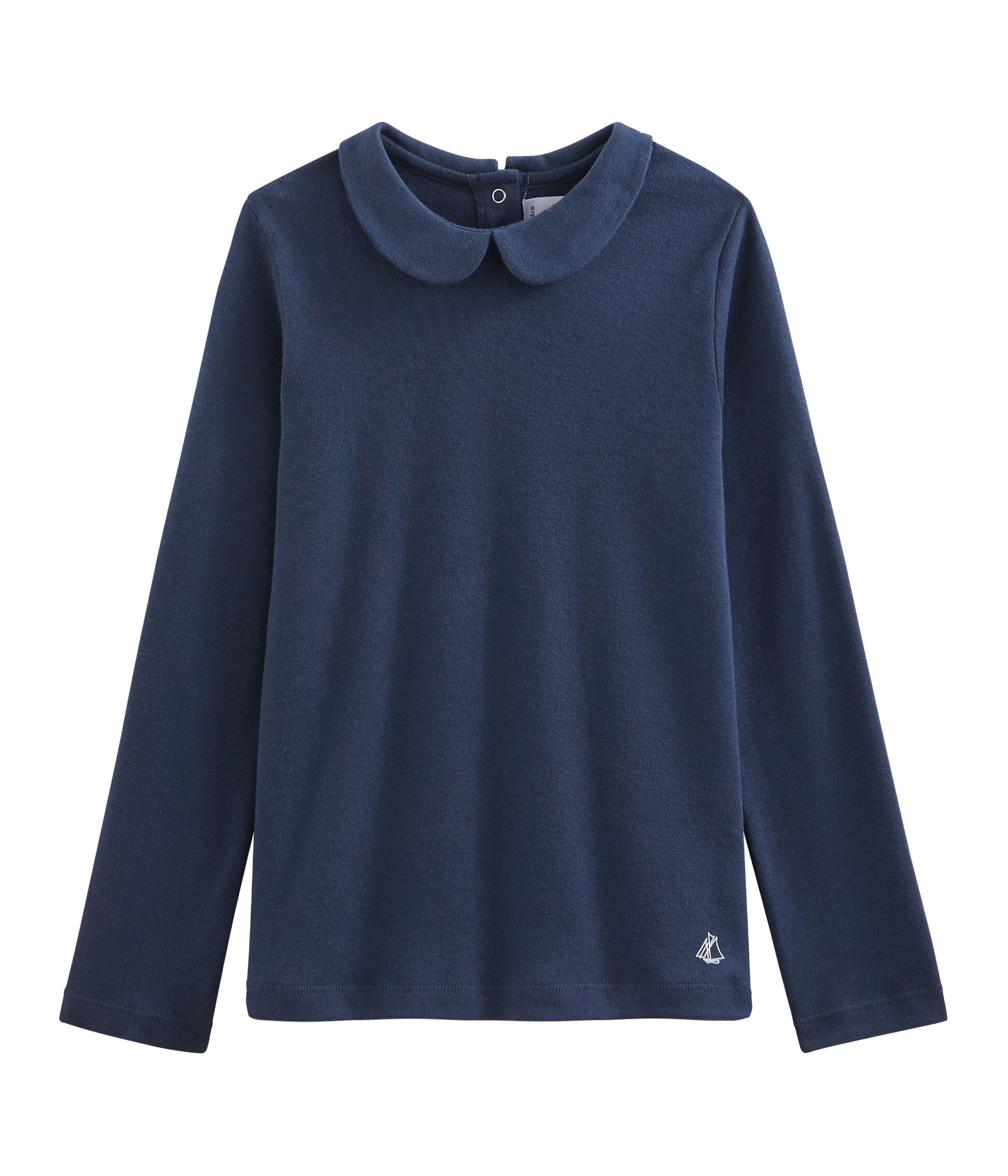 maglietta con colletto bambina