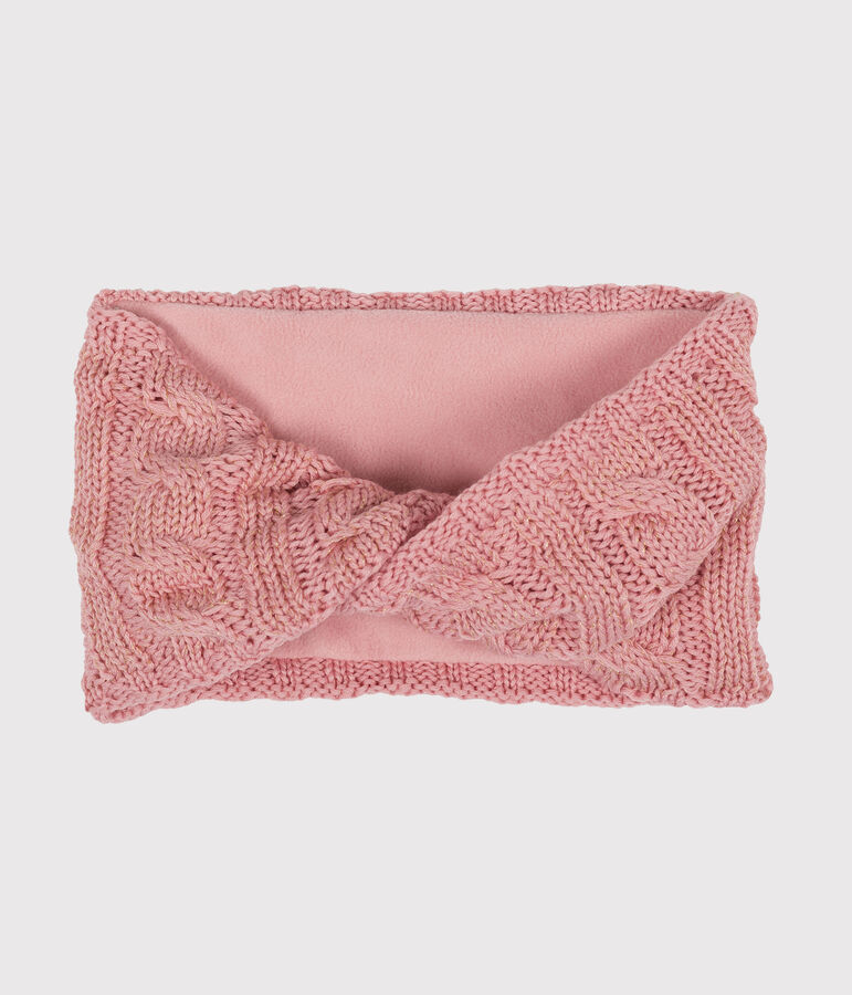 Snood bambina rosa/giallo
