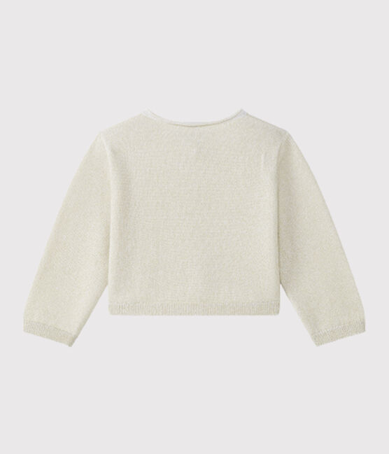 Bolero bambina brillante bianco ECUME/marrone EM DORE