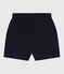 Shorts in cotone tinta unita bambina blu SMOKING