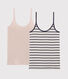 Confezione da 2 canottiere con spalline Donna