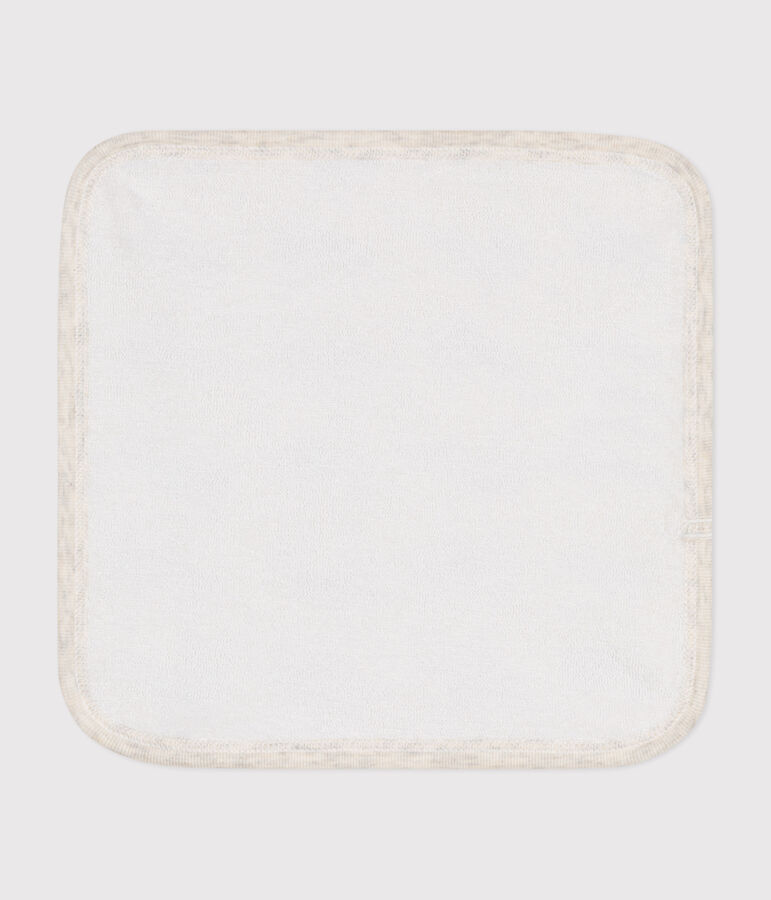 Telo in cotone e spugna con balene stampate neonato beige MONTELIMAR/blu MEDIEVAL