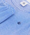 Pigiama corto in cotone a righe bambino blu/bianco