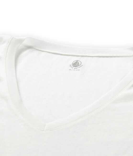 T-shirt maniche corte donna in cotone leggero bianco MARSHMALLOW