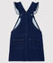 Abito salopette in denim bambina blu DENIM BLEU FONCE