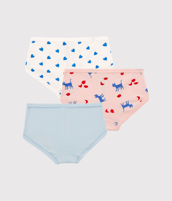 Confezione da 3 slip bambina gatti in cotone variante 1