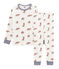 Pigiama bambino a costine bianco MARSHMALLOW/bianco MULTICO
