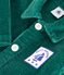 Tutina lunga in ciniglia tinta unita neonato verde