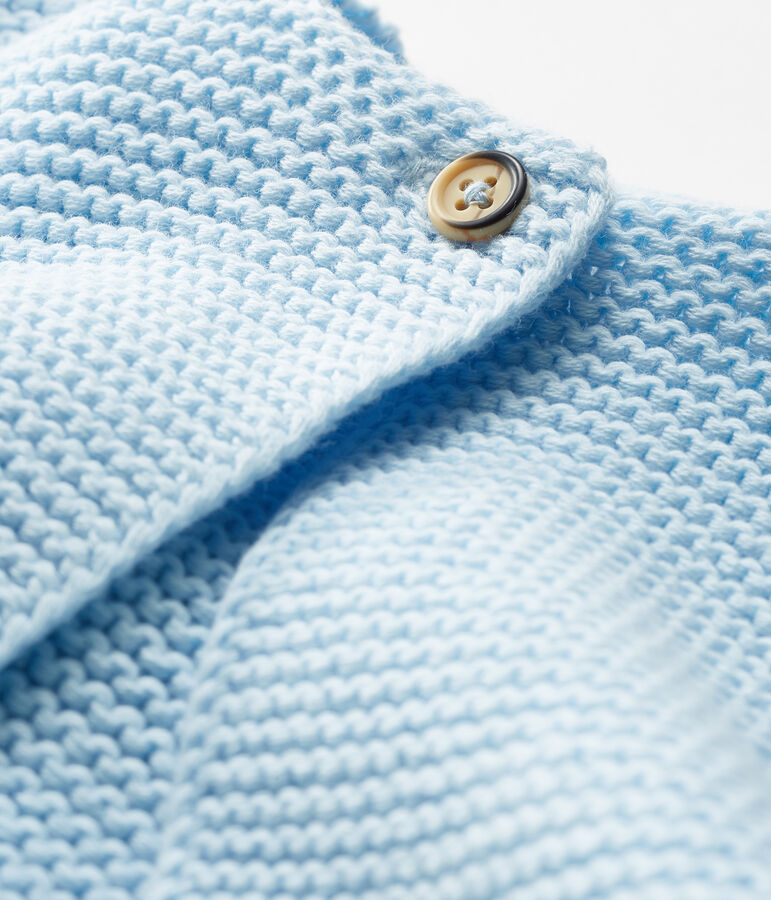 Cardigan beb&egrave; in tricot 100% cotone blu TOUDOU