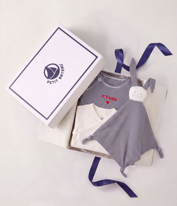Set di tutine, body e doudou in cotone a righe per neonato/a multicolore