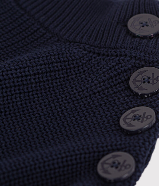 Maglione a costa inglese in cotone donna blu SMOKING