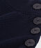Maglione a costa inglese in cotone donna blu SMOKING
