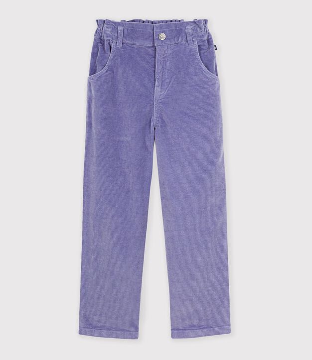 Pantaloni in velluto bambino viola