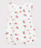 Tutina corta in cotone con frutti neonato bianco MARSHMALLOW/bianco MULTICO