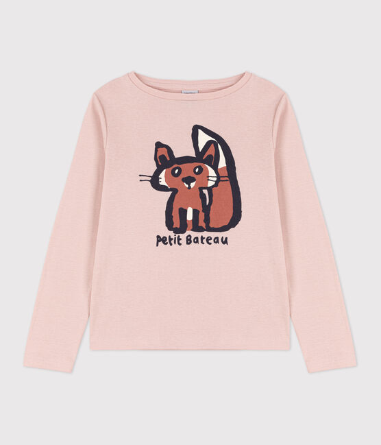 T-shirt a maniche lunghe in cotone bambino unisex  rosa SALINE