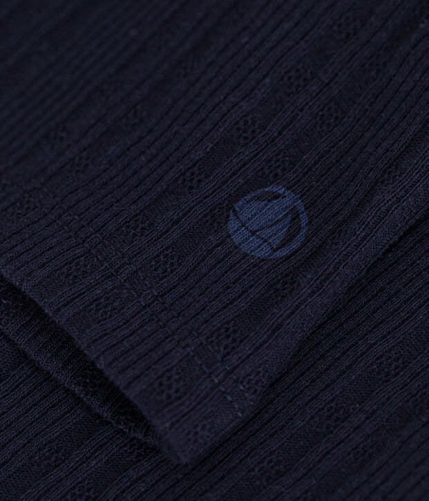 T-shirt L'Iconique donna in cotone fantasia con collo a lupetto SMOKING