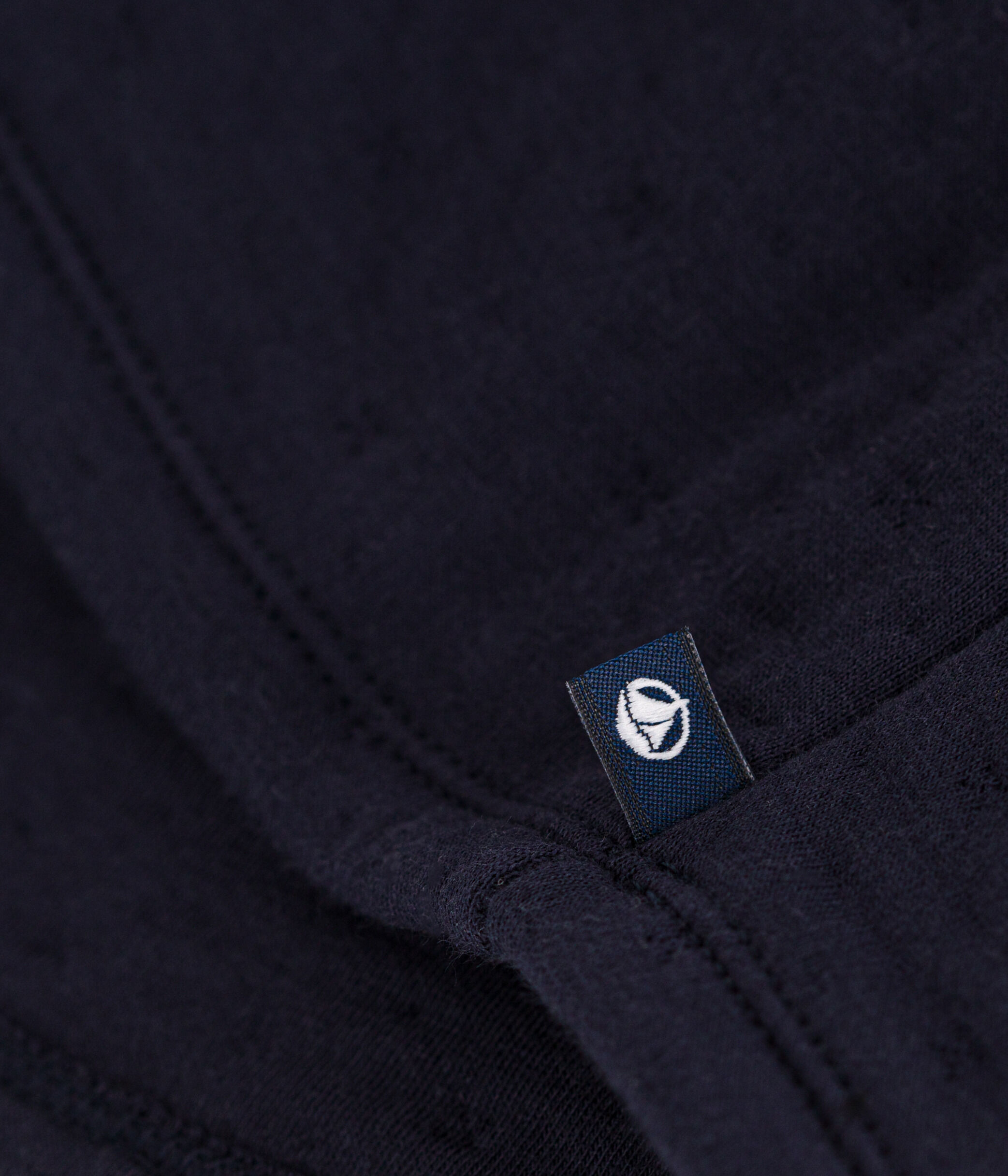 Abito a maniche lunghe in tubique trapuntato per beb&egrave; blu