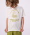 T-shirt a maniche corte in cotone bambina bianco MARSHMALLOW