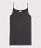 Canottiera con spalline iconica in cotone Donna grigio CITY CHINE
