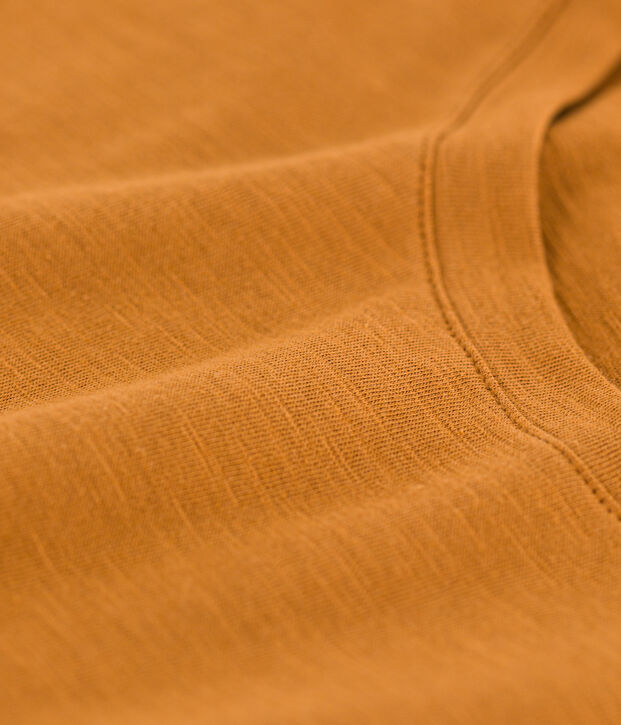 T-shirt LE DROIT girocollo in cotone donna marrone