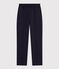 Pantaloni in cotone e elastan donna blu SMOKING