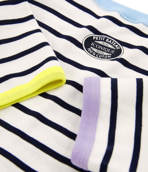 T-shirt iconica donna bianco/blu