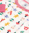 Pigiama con stampa natalizia in cotone bambino bianco MARSHMALLOW/bianco MULTICO