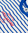 T-shirt a maniche corte bebè rigata in cotone bianco MARSHMALLOW/blu PERSE