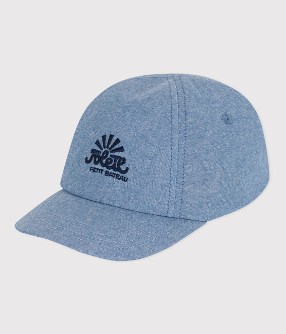 Cappellino in denim celeste bebè blu DENIM CLAIR