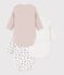 Set di body incrociati a maniche lunghe in cotone fantasia neonato multicolore
