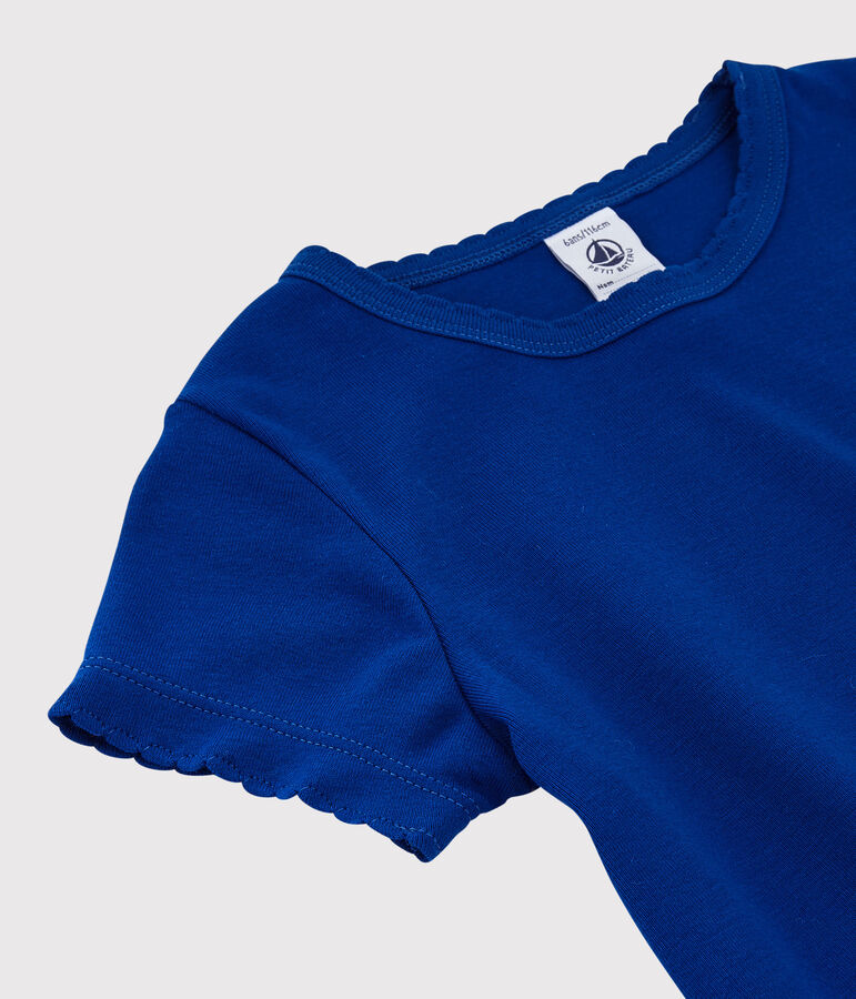 T-shirt iconica in cotone bambina - bambino blu SURF