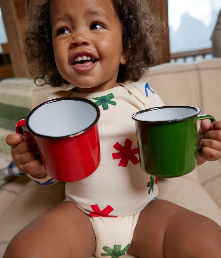 Confezione da 3 body a maniche lunghe a stelle beb&egrave; in cotone multicolore