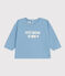 T-shirt a maniche lunghe in jersey per bebè blu AZUL
