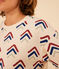 Maglia donna in tessuto felpato bianco AVALANCHE/ MULTICO