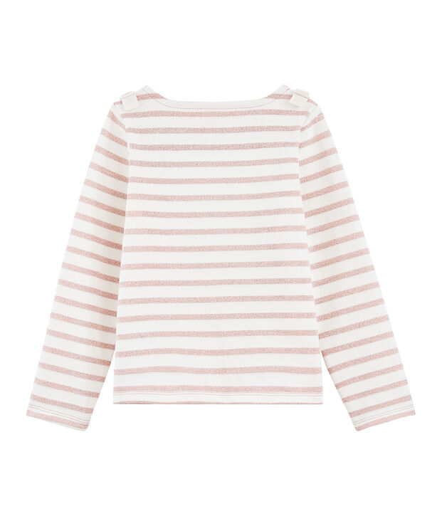 Marini&egrave;re bambina bianco/rosa