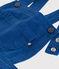 Abito salopette in serge bambina blu INCOGNITO