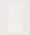 Pigiama corto cuori blu ragazza-donna in cotone bianco MARSHMALLOW/blu MEDIEVAL