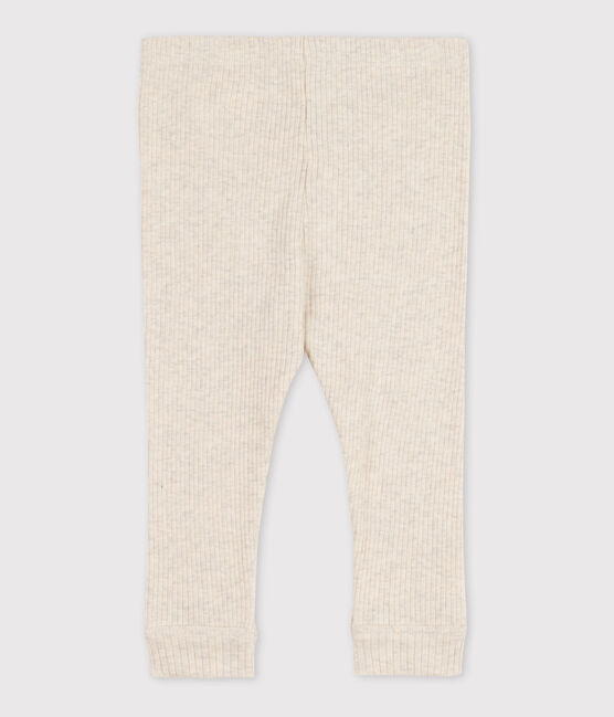 Leggings bebè in maglia a costine beige MONTELIMAR CHINE